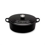 Cocotte ovale ébène 27 cm Le Creuset